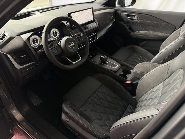 Nissan QASHQAI 1.3 MHEV 160PK TEKNA PLUS BOSE 20''LMV LEER ALCANTARA PANO MASSAGE BOSE STOEL/STUUR/RUIT VERW MATRIX.LED ELEK.KLEP HEADUP 20''LMV GOOGLE NAVI 2026 K ?Top Auto's Wijchen , 30 Jaar Specialist in Nissan : Alle Type's : Tekna / Plus / N-Design / N-Connecta /