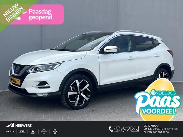 Nissan QASHQAI 1.3 DIG-T Tekna / Panoramadak / Trekhaak (1500 KG) / Stoelverwarming / Navigatie / Adaptieve Cruise Control / Voorruitverwarming