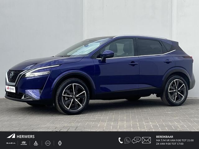 Nissan QASHQAI 1.3 MHEV Xtronic Tekna Plus / Head-Up display / Panoramadak / Trekgewicht 1800 kg / Elektrische achterklep / Stoel met massage functie / Rondomzicht camera / Stuur-, Stoel en Voorruit verwarming / Bose Audio Systeem /