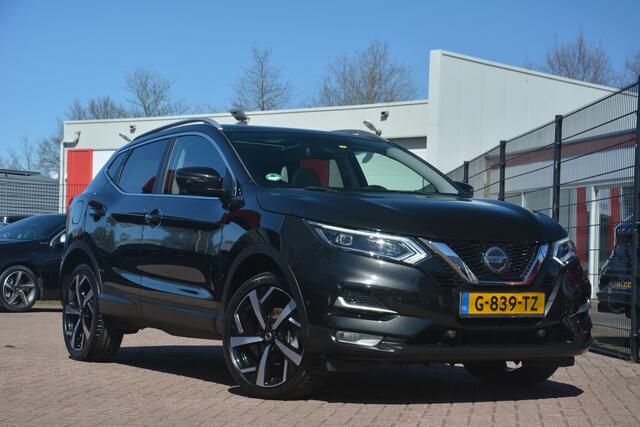 Nissan QASHQAI 1.3 DIG-T Tekna | Navigatie | Leer | Stoelverwarming | LED | Pano | Bluetooth | Elek Ramen | NL Auto!! | Nederlandse auto 93336 NAP Panoramadak leren bekleding led