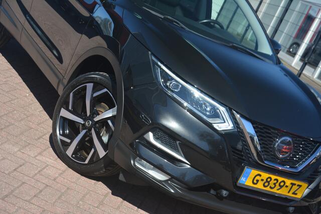 Nissan QASHQAI 1.3 DIG-T Tekna | Navigatie | Leer | Stoelverwarming | LED | Pano | Bluetooth | Elek Ramen | NL Auto!! | Nederlandse auto 93336 NAP Panoramadak leren bekleding led