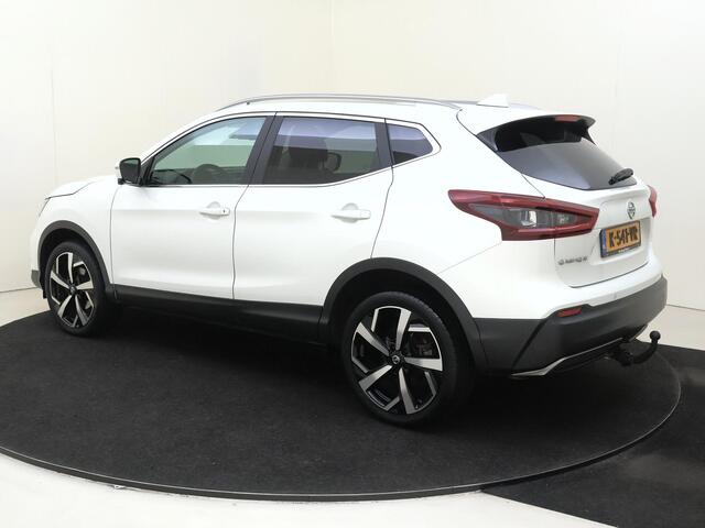 Nissan QASHQAI 1.3 DIG-T Premium Edition | airco automatisch | Apple Carplay/Android Auto | Autonomous Emergency Braking | cruise control | dodehoek detectie | LED koplampen | lederen bekleding | lichtmetalen velgen 19" | navigatiesysteem full map | panoramadak | voorst