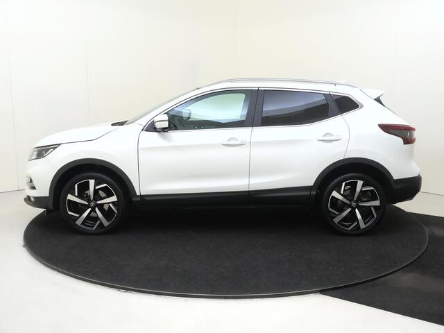 Nissan QASHQAI 1.3 DIG-T Premium Edition | airco automatisch | Apple Carplay/Android Auto | Autonomous Emergency Braking | cruise control | dodehoek detectie | LED koplampen | lederen bekleding | lichtmetalen velgen 19" | navigatiesysteem full map | panoramadak | voorst