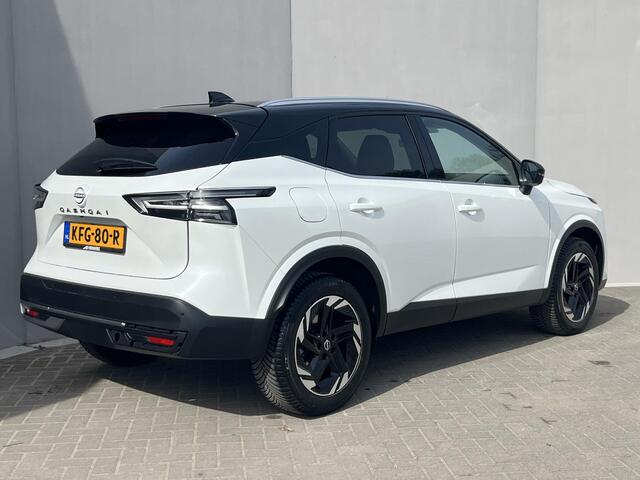 Nissan QASHQAI 1.3 MHEV Xtronic N-Connecta / 1800kg Trekgewicht / Cold Pack / 360 Camera / Elektrische Achterklep / Head-up Display / Apple Carplay&Android Auto / Adaptieve Cruise Control / Panorama / Keyless /