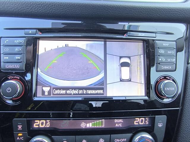 Nissan QASHQAI 1.2 N-Vision 360graden camera, Pano dak, trekhaak, stoel verwarming, all season banden, Dab+ audio, cruise en climate control