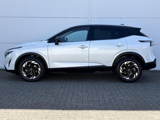 Nissan QASHQAI 1.3 MHEV Xtronic N-Connecta Automaat / Facelift Model / Fabrieksgarantie tot 04-2028<100.000 / Trekgewicht 1800 kg / Cold Pack & Pack Easy / Panorama dak / Head Up Display / Elektrische achterklep / Adaptief cruise control / Rondomzicht camera /