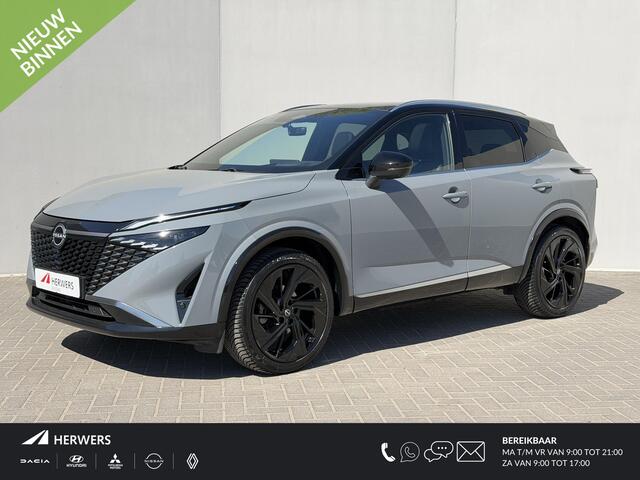 Nissan QASHQAI 1.3 MHEV Xtronic Tekna Plus / Fabrieksgarantie tot 11-2027 / Panoramadak / Luxe Lederen Bekleding / HUD / Elektr. Stoelen / Stoel Massage / Stoelverwarming & Stuurwiel Verwarming / 360 Camera / Dodehoek Detectie /