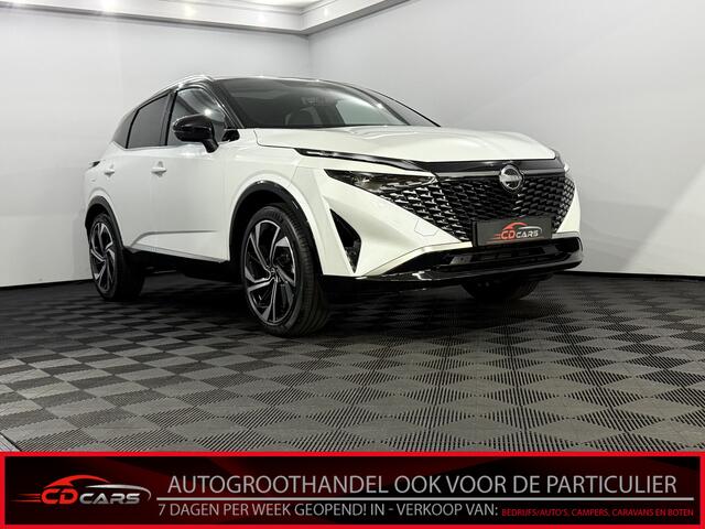 Nissan QASHQAI 1.3 MHEV Xtronic Tekna Plus Panoramadak, 360 Camera, 20 inch velgen, Bose geluidsysteem, Memory stoelen, Head-up display, Navi, Keyless start, Elektrische achterklep, 3 jaar garantie