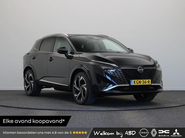 Nissan QASHQAI 1.3 MHEV Xtronic Tekna Plus | BOSE audio | Stoel, stuur en voorruitverwarming | Lederen bekleding | Elektrisch vertelbare voorstoelen | 360° camera | 20" LMV |