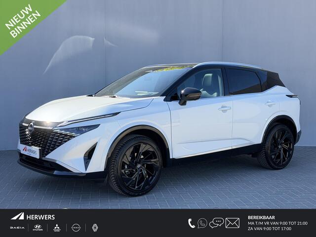 Nissan QASHQAI 1.3 MHEV Xtronic Tekna Plus / Panoramadak / Fabrieksgarantie tot 1-2028 / Dealer Onderhouden / HUD / BOSE / ACC / Luxe Lederen Bekleding / StoelMassage / Stoel & Stuurwiel Verwarming / Elektr. Stoelen / Elektr. Achterklep / Memory Stoelen / All Season Ban