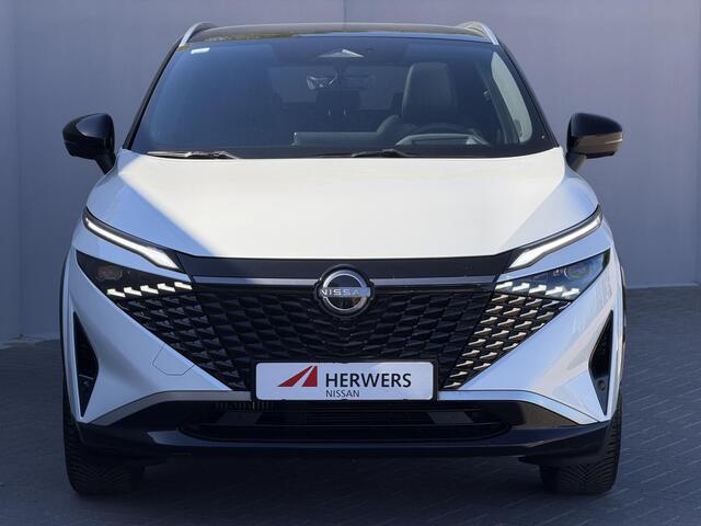 Nissan QASHQAI 1.3 MHEV Xtronic Tekna Plus / Panoramadak / Fabrieksgarantie tot 1-2028 / Dealer Onderhouden / HUD / BOSE / ACC / Luxe Lederen Bekleding / StoelMassage / Stoel & Stuurwiel Verwarming / Elektr. Stoelen / Elektr. Achterklep / Memory Stoelen / All Season Ban