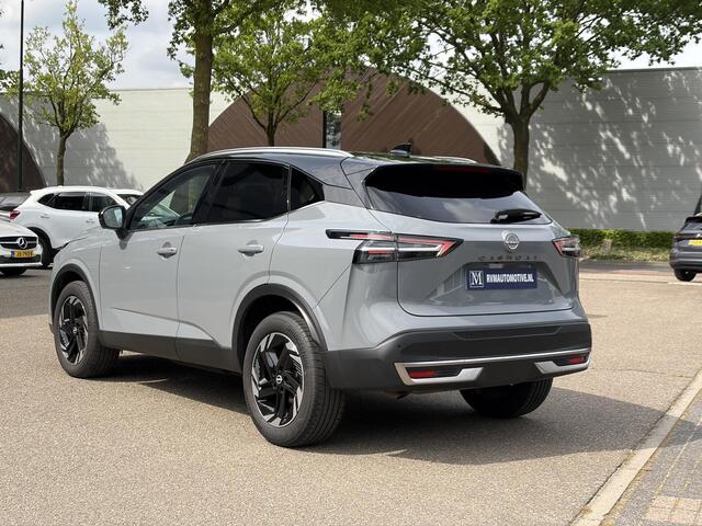 Nissan QASHQAI 1.3 MHEV Xtronic N-Connecta FABRIEKSGARANTIE| STOEL + STUURVERWARMING| VOORRUITVERWARMING| ELEKTRISCHE ACHTERKLEP| HEAD-UP DISPLAY| PANORAMADAK| ADAPTIVE CRUISE CONTROL| DODE HOEK SENSOR| 360 CAMERA|