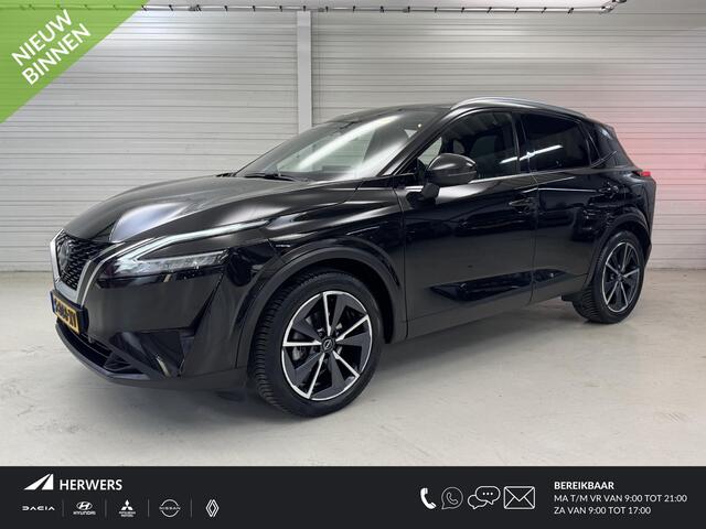 Nissan QASHQAI 1.3 MHEV Xtronic Tekna / Nederlandse Auto / Trekhaak 1800 KG / All Seasonbanden / Panoramadak / Navigatie / 360 Graden Camera / Elektrische Kofferbak / Half Lederenbekleding / Adaptive Cruise Control / Climate Control /