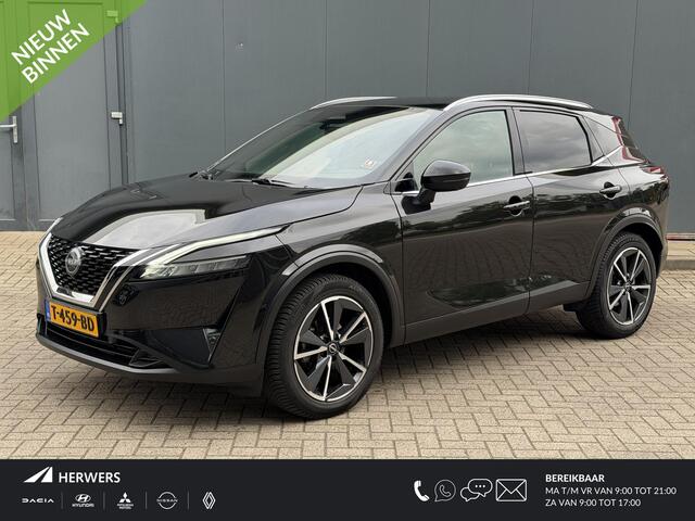 Nissan QASHQAI 1.3 MHEV Tekna / Trekhaak / Panoramadak / HUD / Elektr Bestuurders Stoel / Elektr. Achterklep / Stoelverwarming / Apple Carplay Android Auto