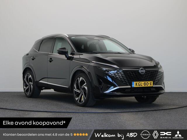 Nissan QASHQAI 158pk MHEV Xtronic Tekna Plus | BOSE audio | Stoel, stuur en voorruitverwarming | Lederen bekleding | Elektrisch vertelbare voorstoelen | 360° camera | 20" LMV |