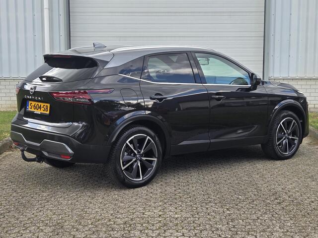 Nissan QASHQAI 1.3 MHEV Xtronic Tekna / Trekhaak 1800KG / Adaptief Cruise Control / Panoramadak / Elektrisch Verstelbare Bestuurdersstoel / Head- Up Display / 360 Graden Camera / Elektrische Achterklep / Apple Carplay & Android Auto / Draadloze Telefoon Lader / Navigati