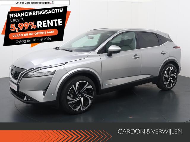 Nissan QASHQAI 1.5 e-Power Tekna Plus | 190 PK | Adaptive cruise control | Dodehoek detectie | Rondomzicht 360 | Matrix LED koplampen | Head-up display |