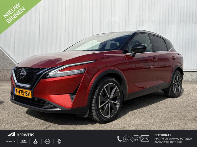 Nissan QASHQAI 1.3 MHEV Tekna / Trekhaak / Panoramadak / HUD / Elektr Bestuurders Stoel / Elektr. Achterklep /