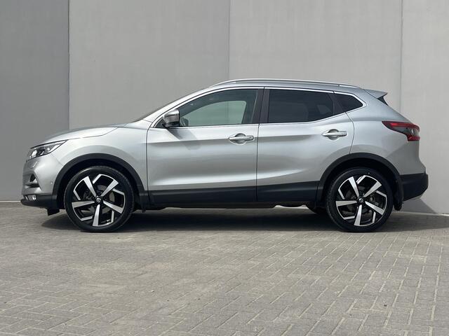 Nissan QASHQAI 1.3 DIG-T Tekna + / Dealeronderhouden / Panorama Dak / Cruise Control / Airco / Bestuurdersstoel Met Geheugen / Stoelverwarming / Apple Carplay&Android Auto / Navigatie / Dode Hoek Detectie / 360 Camera / Parkeersensoren /
