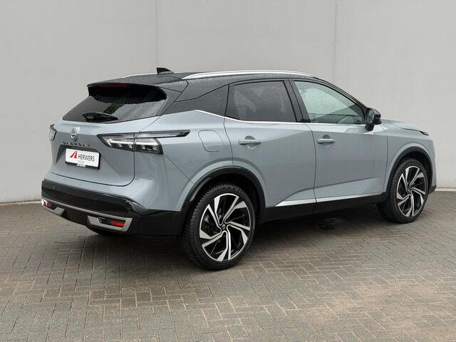 Nissan QASHQAI 1.3 MHEV Xtronic Tekna Plus / Panoramadak / Fabrieksgarantie tot 2-2028 / HUD / BOSE / ACC / Luxe Lederen Bekleding / StoelMassage / Stoel & Stuurwiel Verwarming / Elektr. Stoelen / Elektr. Achterklep / Memory Stoelen / All Season Banden /