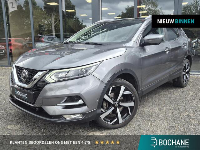 Nissan QASHQAI 1.2 Tekna | Panoramadak | Navigatie | Trekhaak | Nette auto | Dealer onderhoud | TEKNA | 1/2 Leder |