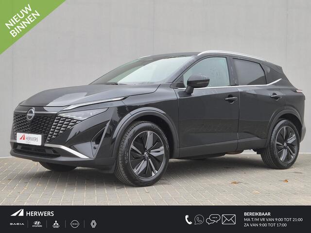 Nissan QASHQAI 1.3 MHEV Xtronic Tekna / ¤5.000,- Nissan Voorraadvoordeel / Nieuw uit Voorraad Leverbaar / Cold pack / HUD / Elektrische achterklep / Stuur-,Stoel en Voorruitverwarming /