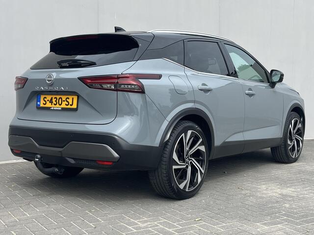 Nissan QASHQAI 1.3 MHEV Xtronic Tekna Plus / Trekhaak (1.800KG) / All Season Banden / HUD / 360 Camera / Lederen Bekleding / Elektr. Stoelen / Massage Functie / Panorama Dak / Cold Pack / Apple Carplay&Android Auto / Keyless /