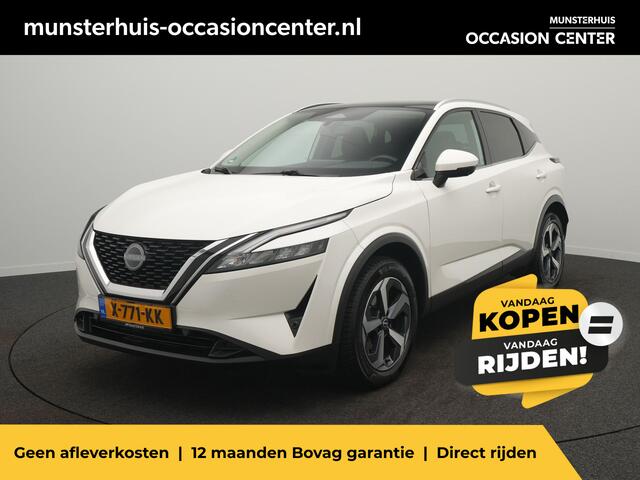 Nissan QASHQAI 1.3 MHEV 160 Xtronic N-Connecta - RIJKLAARPRIJS - All Seasonbanden - Adaptive Cruise Control - Rondomzichtcamera - Panoramadak - Trekhaak