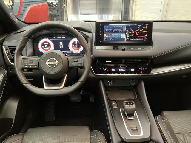Nissan QASHQAI 1.3 MHEV Xtronic Tekna Plus / Eerste Eigenaar / Dealer Onderhouden / Trekhaak 1800 KG / Panoramadak / BOSE Audio / All Seasonbanden / Massagestoelen / Lederen Bekleding / HUD / Elektrische Kofferbak /