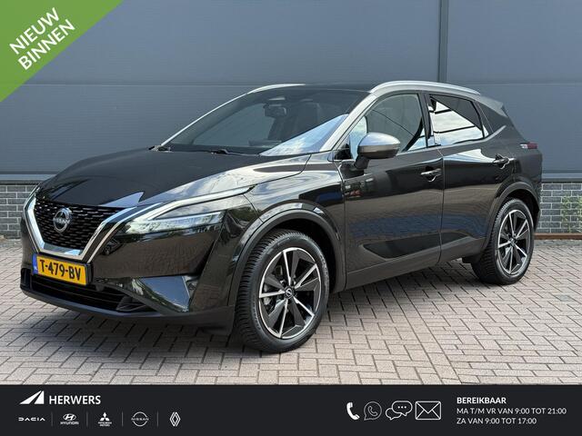 Nissan QASHQAI 1.3 MHEV Tekna / Trekhaak / 1400KG Trekgewicht / Panorama / All Season Banden / Head-Up Display / Elektrische Stoelen / 360º Camera / Keyless / Apple Carplay & Android Auto /