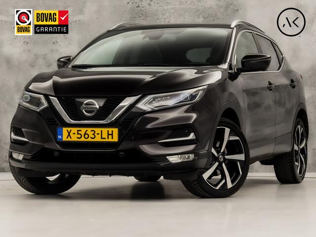 Nissan QASHQAI 1.2 Tekna + (PANORAMADAK, NAVIGATIE, MEMORY SEAT, NAPPA LEDER, ZWART HEMEL, 360 CAMERA, STOELVERWARMING, GETINT GLAS, TREKHAAK, NIEUWE APK, NIEUWSTAAT)