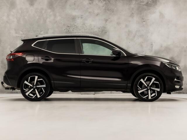 Nissan QASHQAI 1.2 Tekna + (PANORAMADAK, NAVIGATIE, MEMORY SEAT, NAPPA LEDER, ZWART HEMEL, 360 CAMERA, STOELVERWARMING, GETINT GLAS, TREKHAAK, NIEUWE APK, NIEUWSTAAT)