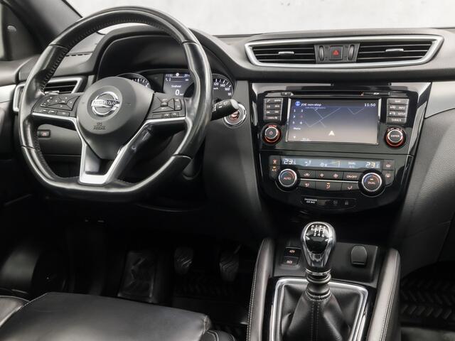 Nissan QASHQAI 1.2 Tekna + (PANORAMADAK, NAVIGATIE, MEMORY SEAT, NAPPA LEDER, ZWART HEMEL, 360 CAMERA, STOELVERWARMING, GETINT GLAS, TREKHAAK, NIEUWE APK, NIEUWSTAAT)