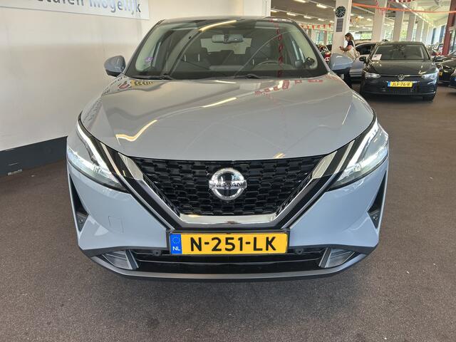 Nissan QASHQAI 1.3 MHEV Xtronic N-Connecta Automaat | 360 Camera | Afneembare trekhaak | Nardo grey | Digital dashboard | Adaptieve cruise control | Climate control | Nederlands geleverd | Lane assist | Apple carplay | Navigatie | Keyless | Dodehoeksdetectie