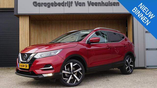 Nissan QASHQAI 1.3 DIG-T 140pk Premium Edition Pano.Dak Nappa-Leder 360-View Trekhaak 19inch LM *1e Eigenaar* 77279km!