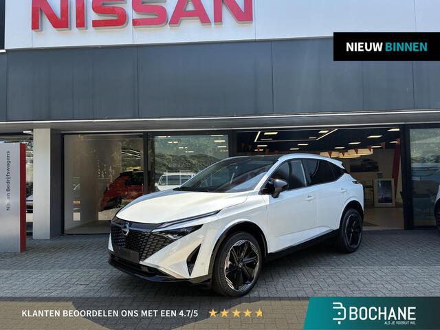 Nissan QASHQAI 1.5 e-Power Tekna Plus NIEUW UIT VOORRAAD LEVERBAAR | Stoelmassage | Lederen bekleding | Bose geluidsinstallatie | Stoelverwarming | Stuurverwarming | Adaptieve Cruise Control | Climate Control | Panoramadak | Apple CarPlay & Android Auto | 10 jaar fabrie