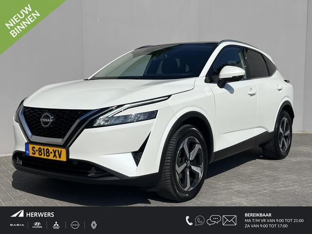 Nissan QASHQAI 1.3 MHEV N-Connecta / Trekhaak (1.400KG) / Panoramadak / Airco / Apple Carplay&Android Auto / Full-Map Navigatie / Dode Hoek Detectie / 360 Camera /