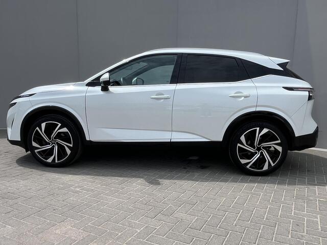 Nissan QASHQAI 1.3 MHEV Xtronic Tekna Plus / 10 Jaar Nissan More / Panoramadak / HUD / BOSE / ACC / Luxe Lederen Bekleding / Stoel Massage / Stoel & Stuurwiel Verwarming / Elektr. Stoelen / Elektr. Achterklep / Memory Stoelen /