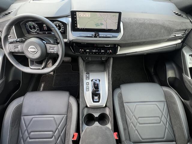 Nissan QASHQAI 1.5 e-Power N-Design / Fabrieksgarantie tot 12-2028 / Leder Alcantara bekleding / HUD / Camera 360° / Navigatie / Apple Carplay Android / Elektr. stoel en klep / 20"LM wielen