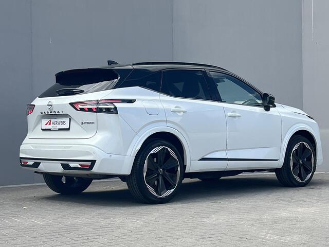 Nissan QASHQAI 1.5 e-Power N-Design / Fabrieksgarantie tot 12-2028 / Leder Alcantara bekleding / HUD / Camera 360° / Navigatie / Apple Carplay Android / Elektr. stoel en klep / 20"LM wielen