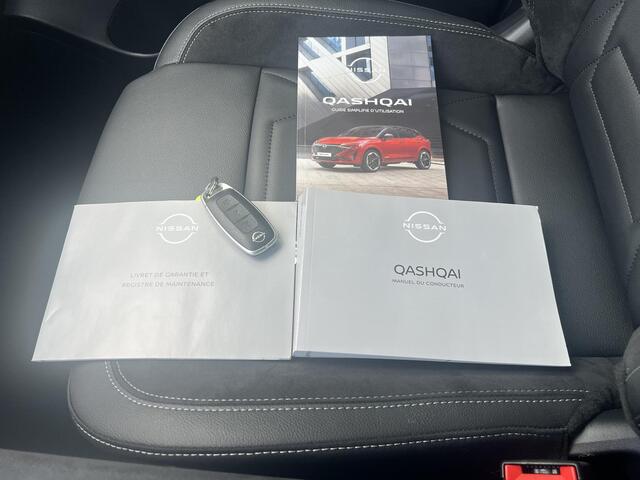 Nissan QASHQAI 1.5 e-Power N-Design / Fabrieksgarantie tot 12-2028 / Leder Alcantara bekleding / HUD / Camera 360° / Navigatie / Apple Carplay Android / Elektr. stoel en klep / 20"LM wielen