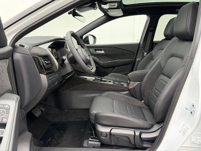 Nissan QASHQAI 1.5 e-Power N-Design / ¤4.000,- Nissan Voorraadvoordeel / Nieuw uit voorraad leverbaar / Panoramadak / Stoel- en Stuurverwarming / Verwarmde Voorruit / Leder/Alcantara Bekleding / Google Maps Navigatie / 360 Graden Camera / 20 Inch Wielen /