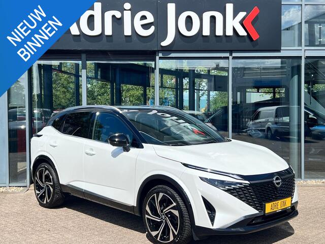 Nissan QASHQAI 1.3 MHEV Xtronic Tekna Plus | AUTOMAAT | PANORAMA DAK | MASSAGE STOELEN | VOORRUITVERWARMING | DIGITALE COCKPIT | 20" LM VELGEN | MEEST LUXE UITVOERING | 1800kg TREKGEWICHT |