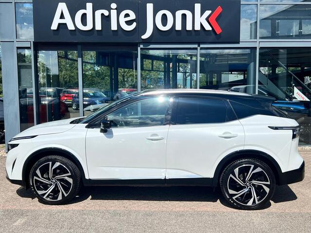 Nissan QASHQAI 1.3 MHEV Xtronic Tekna Plus | AUTOMAAT | PANORAMA DAK | MASSAGE STOELEN | VOORRUITVERWARMING | DIGITALE COCKPIT | 20" LM VELGEN | MEEST LUXE UITVOERING | 1800kg TREKGEWICHT |