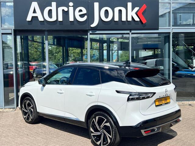 Nissan QASHQAI 1.3 MHEV Xtronic Tekna Plus | AUTOMAAT | PANORAMA DAK | MASSAGE STOELEN | VOORRUITVERWARMING | DIGITALE COCKPIT | 20" LM VELGEN | MEEST LUXE UITVOERING | 1800kg TREKGEWICHT |