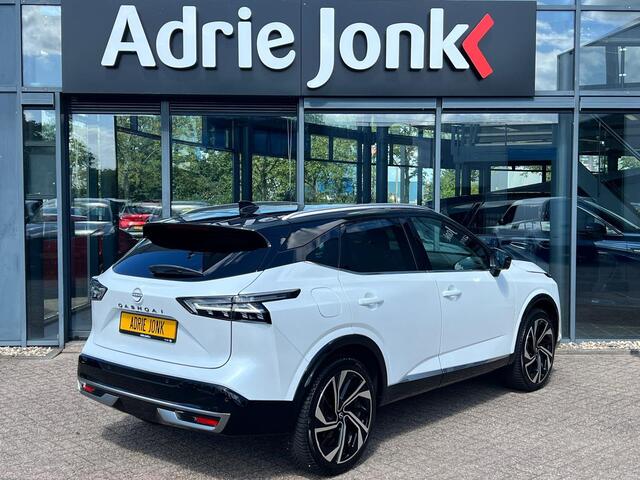 Nissan QASHQAI 1.3 MHEV Xtronic Tekna Plus | AUTOMAAT | PANORAMA DAK | MASSAGE STOELEN | VOORRUITVERWARMING | DIGITALE COCKPIT | 20" LM VELGEN | MEEST LUXE UITVOERING | 1800kg TREKGEWICHT |