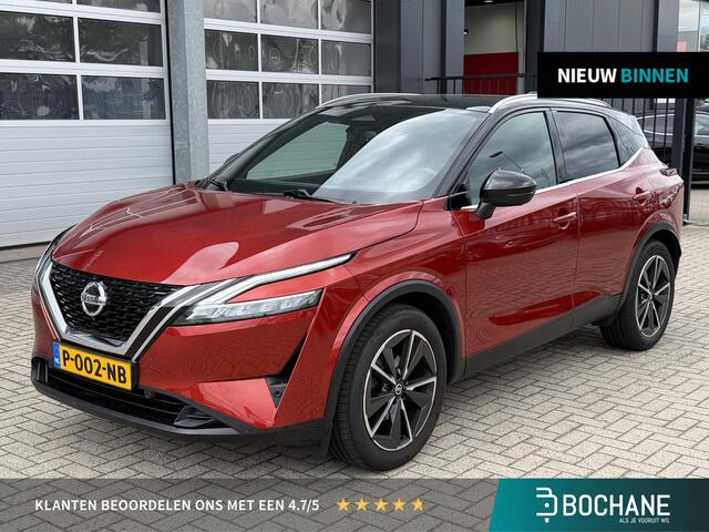 Nissan QASHQAI 1.3 MHEV Xtronic Tekna | Trekhaak 1.800 KG | Matrix LED | Panoramadak | Head-Up Display | Stoel-, stuur- en voorruitverwarming