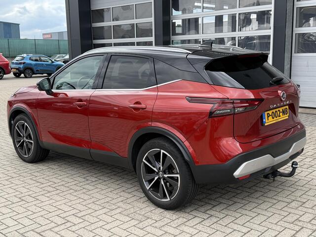 Nissan QASHQAI 1.3 MHEV Xtronic Tekna | Trekhaak 1.800 KG | Matrix LED | Panoramadak | Head-Up Display | Stoel-, stuur- en voorruitverwarming