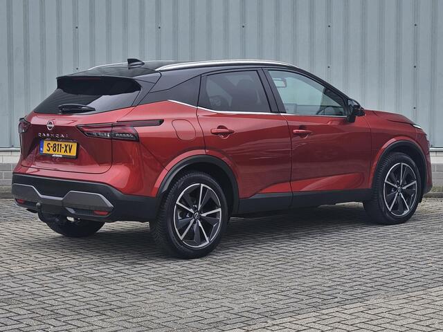 Nissan QASHQAI 1.3 MHEV Tekna / Trekhaak 1800KG / Adaptief Cruise Control / Panoramadak / Elektrisch Verstelbare Bestuurdersstoel / Head- Up Display / 360 Graden Camera / Elektrische Achterklep / Apple Carplay & Android Auto / Draadloze Telefoon Lader / Navigatie / Clim