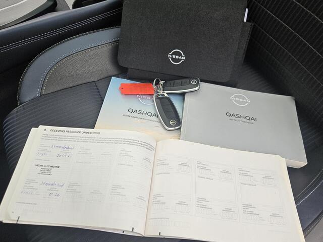 Nissan QASHQAI 1.3 MHEV Tekna / Trekhaak 1800KG / Adaptief Cruise Control / Panoramadak / Elektrisch Verstelbare Bestuurdersstoel / Head- Up Display / 360 Graden Camera / Elektrische Achterklep / Apple Carplay & Android Auto / Draadloze Telefoon Lader / Navigatie / Clim